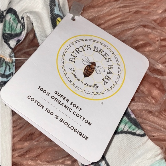 babygirl butterfly print onesie pjs - 3/6m & 12m - Picture 4 of 5